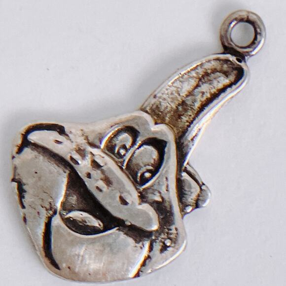 VTG Sterling Silver Digem Frog Pendant Charm Licensed Collectible Honey Smacks - Picture 7 of 10
